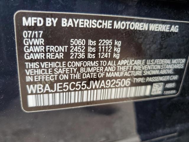 WBAJE5C55JWA92506 | 2018 BMW 540 I