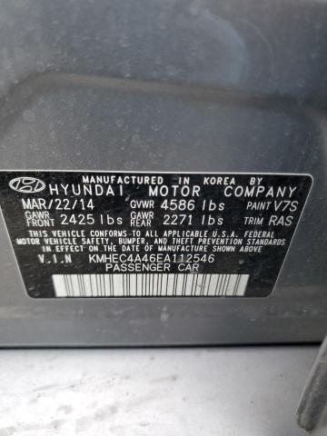 KMHEC4A46EA112546 | 2014 HYUNDAI SONATA HYB