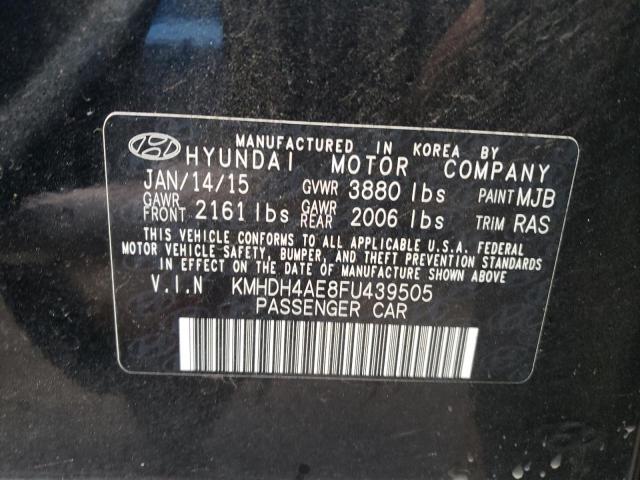 KMHDH4AE8FU439505 | 2015 HYUNDAI ELANTRA SE