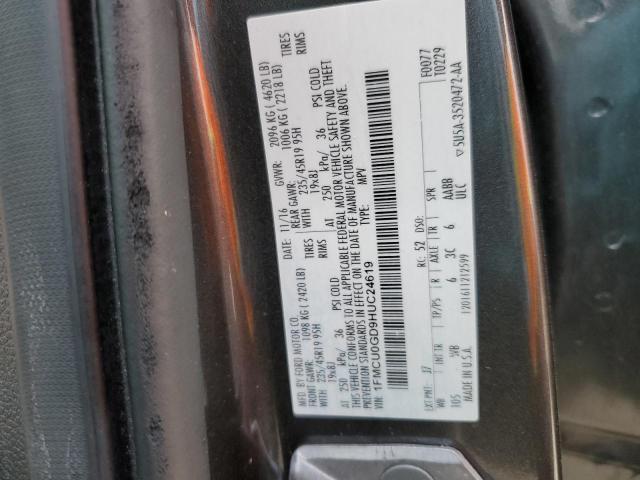 2017 FORD ESCAPE SE - 1FMCU0GD9HUC24619