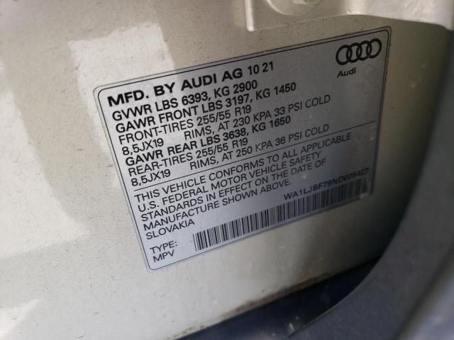 VIN WA1LJBF79ND005427 2022 Audi Q7, Premium Plus no.13