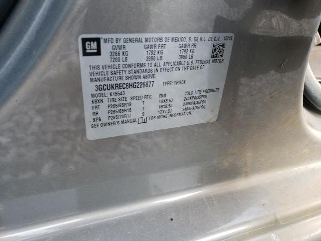 2017 CHEVROLET SILVERADO2 - 3GCUKREC8HG226877