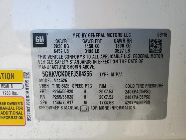 5GAKVCKD8FJ304256 | 2015 BUICK ENCLAVE