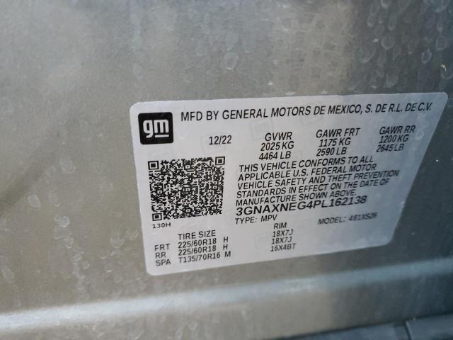 3GNAXNEG4PL162138 | 2023 CHEVROLET EQUINOX PR