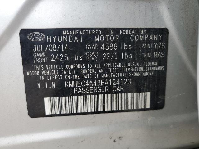 KMHEC4A43FA124123 | 2015 HYUNDAI SONATA HYB