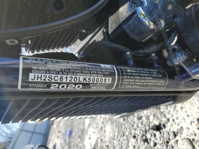 2020 HONDA VT1300 CX JH2SC6120LK500081