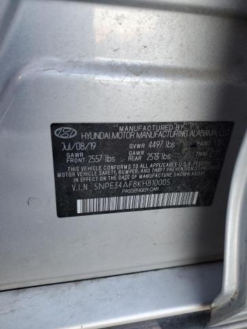 5NPE34AF8KH810005 | 2019 HYUNDAI SONATA LIM