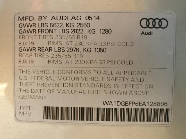 VIN WA1DGBFP6EA128896 2014 Audi Q5, Premium Plus no.12