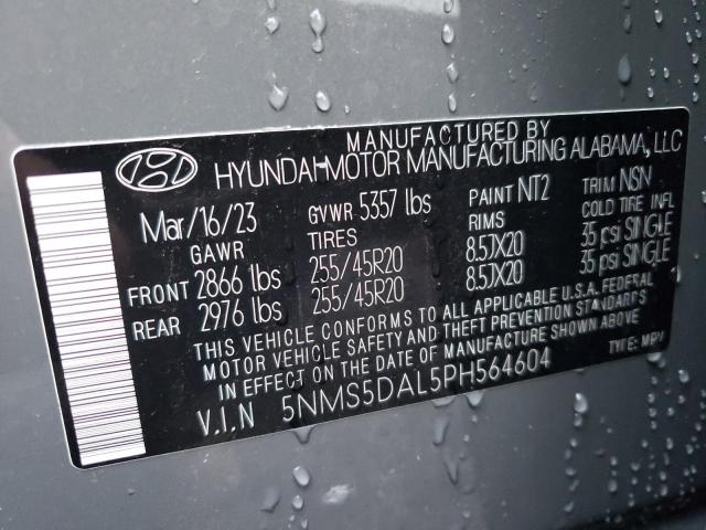 5NMS5DAL5PH564604 | 2023 Hyundai santa fe calligraphy