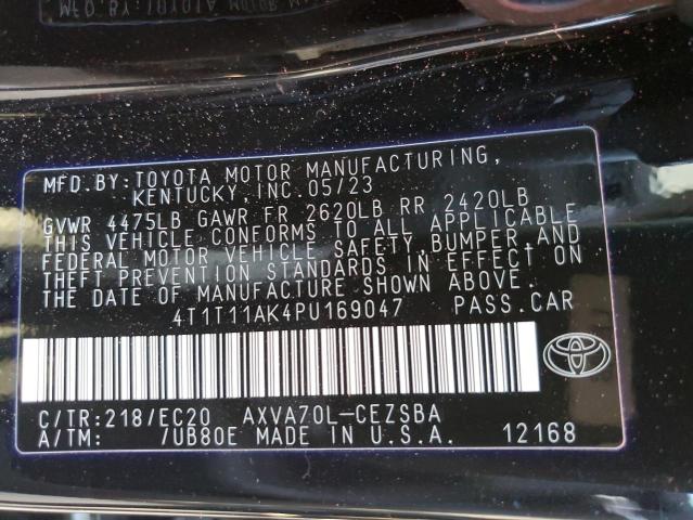 4T1T11AK4PU169047 | 2023 TOYOTA CAMRY SE N