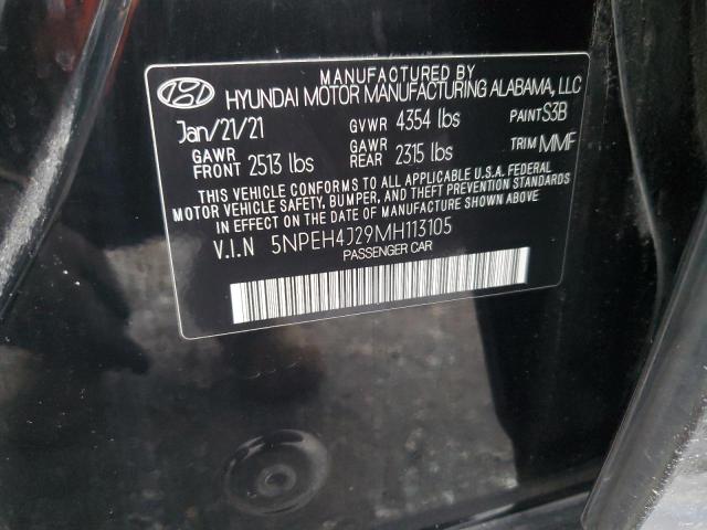 5NPEH4J29MH113105 | 2021 HYUNDAI SONATA LIM