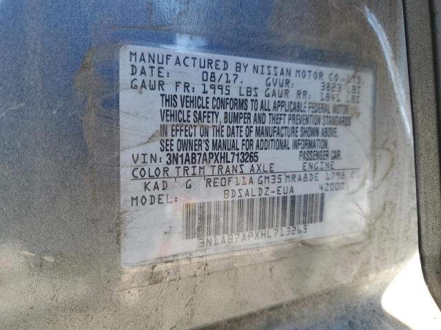 2017 NISSAN SENTRA S/S 3N1AB7APXHL713265
