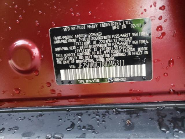 2011 Subaru Forester 2.5X Premium VIN: JF2SHADC1BH745311 Lot: 80608913