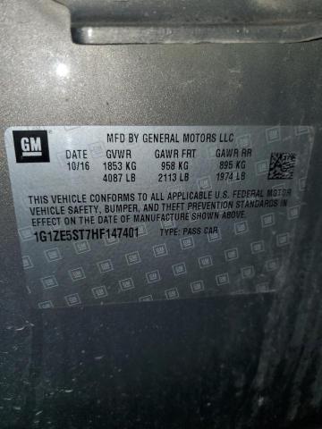 2017 Chevrolet Malibu Lt VIN: 1G1ZE5ST7HF147401 Lot: 81899483