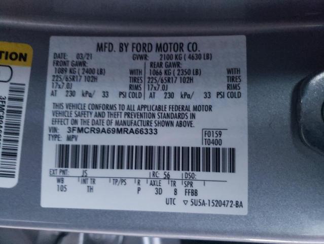 3FMCR9A69MRA66333 2021 Ford Bronco Sport