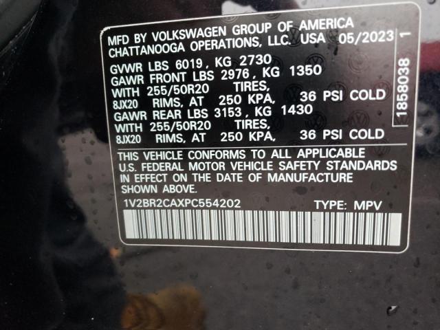 1V2BR2CAXPC554202 | 2023 VOLKSWAGEN ATLAS SEL