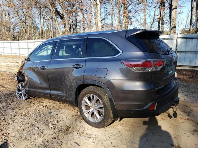 VIN 5TDKKRFH7FS044460 2015 Toyota Highlander, Xle no.2