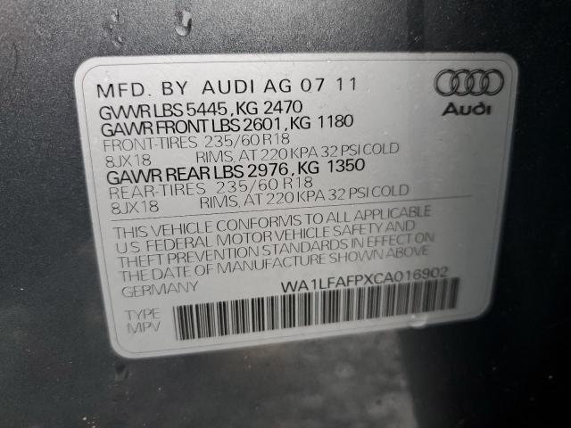 2012 Audi Q5 Premium Plus VIN: WA1LFAFPXCA016902 Lot: 78934883