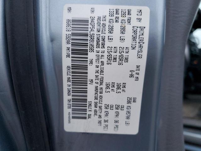 2006 Chrysler Town & Country Touring VIN: 2A4GP54L56R910585 Lot: 79913803