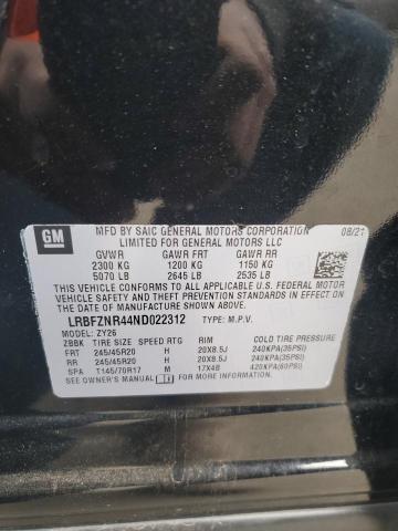 LRBFZNR44ND022312 | 2022 BUICK ENVISION E