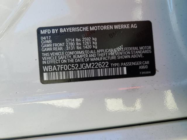 VIN WBA7F0C52JGM22622 2018 BMW 7 Series, 750 I no.12