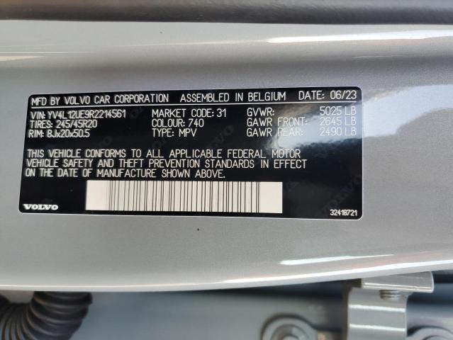 2024 VOLVO XC40 PLUS YV4L12UE9R2214561