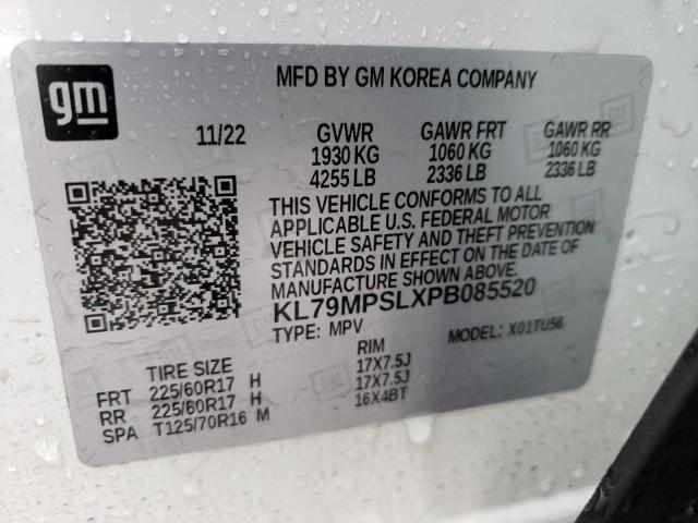 KL79MPSLXPB085520 | 2023 CHEVROLET TRAILBLAZE