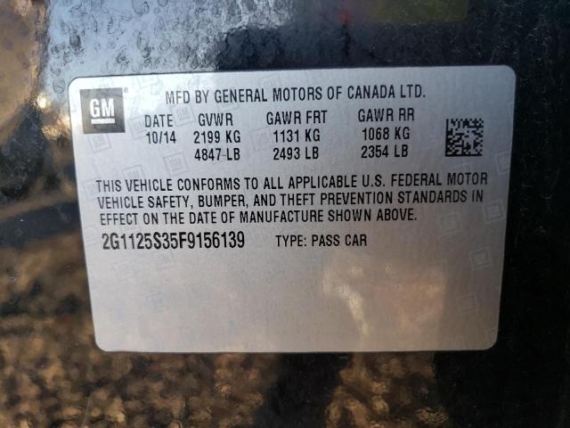 2G1125S35F9156139 | 2015 CHEVROLET IMPALA LT