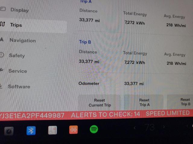 5YJ3E1EA2PF449987 | 2023 TESLA MODEL 3