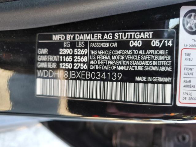 WDDHF8JBXEB034139 2014 MERCEDES-BENZ E-CLASS, photo no. 12