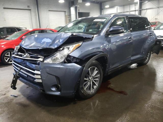 VIN 5TDJZRFH3KS936352 2019 Toyota Highlander, SE no.1