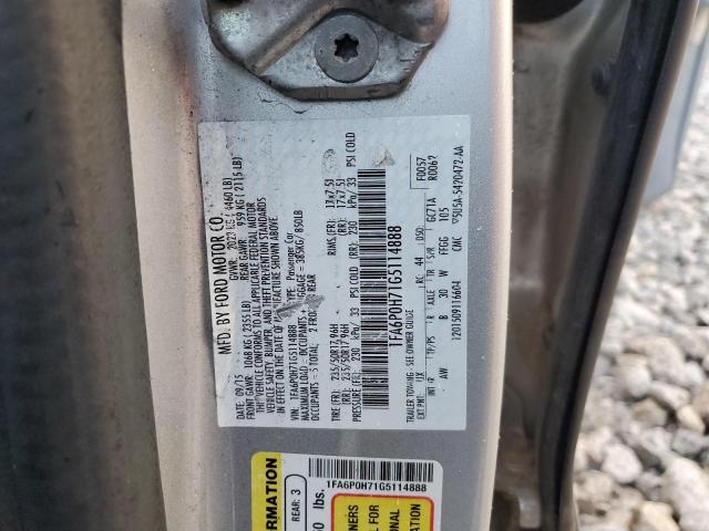 2016 FORD FUSION SE - 1FA6P0H71G5114888