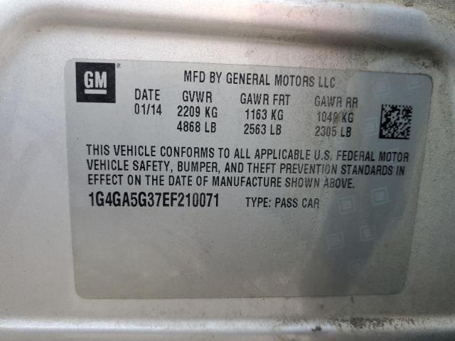 1G4GA5G37EF210071 | 2014 BUICK LACROSSE