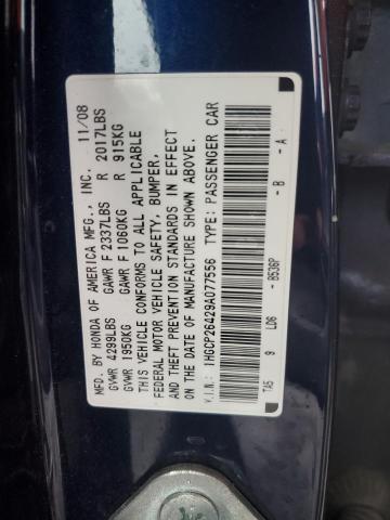 1HGCP26429A077556 | 2009 Honda accord lxp