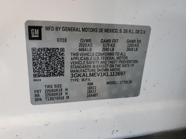2019 GMC TERRAIN SL - 3GKALMEV1KL113697