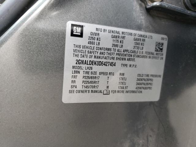 2013 Chevrolet Equinox Lt VIN: 2GNALDEK0D6427454 Lot: 79123543