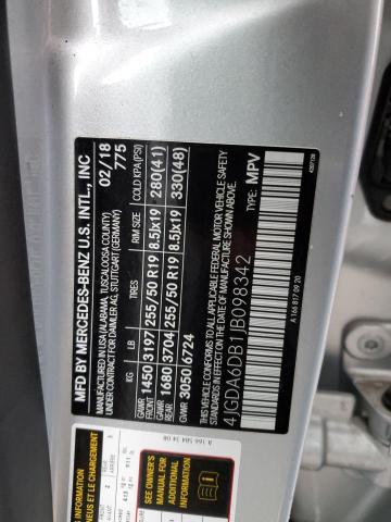 2018 MERCEDES-BENZ GLE 550E 4 4JGDA6DB1JB098342