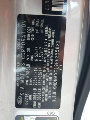 2017 KIA SEDONA L - KNDMA5C19H6255822