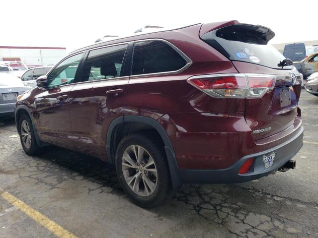 VIN 5TDJKRFH4ES036889 2014 Toyota Highlander, Xle no.2