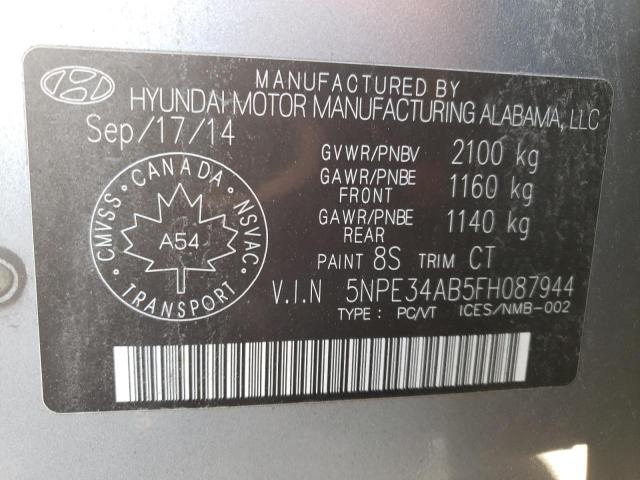 2015 HYUNDAI SONATA SPO - 5NPE34AB5FH087944