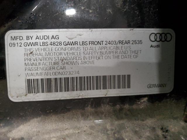 VIN WAUMFAFL0DN023274 2013 Audi A4, Prestige no.13