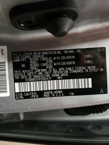 VIN 5TDBBRCH1PS564417 2023 Toyota Highlander, Hybri... no.14