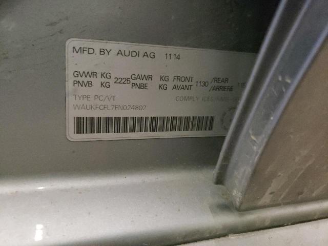 2015 AUDI A4 PRESTIG WAUKFCFL7FN024802