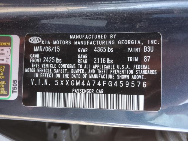 5XXGM4A74FG459576 | 2015 KIA OPTIMA LX