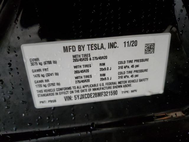 5YJXCDE28MF321590 Tesla Model X  14