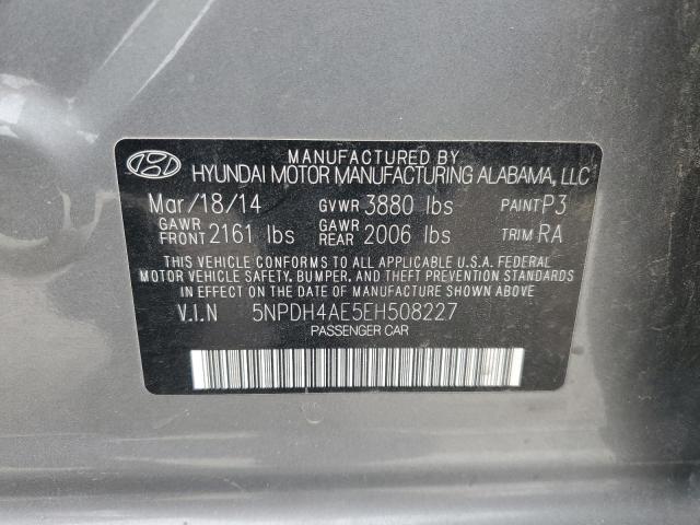 5NPDH4AE5EH508227 | 2014 HYUNDAI ELANTRA SE