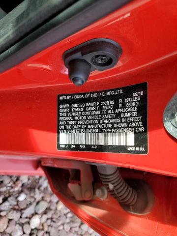 2018 HONDA CIVIC EX - SHHFK7H51JU431901