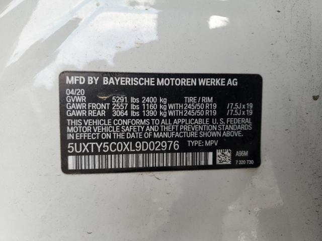 5UXTY5C0XL9D02976 | 2020 BMW X3 XDRIVE3