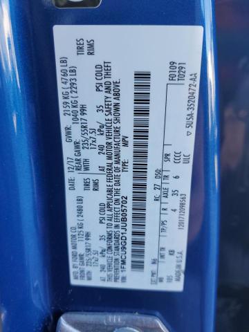 2018 Ford Escape Se VIN: 1FMCU9GD1JUB05702 Lot: 79039873