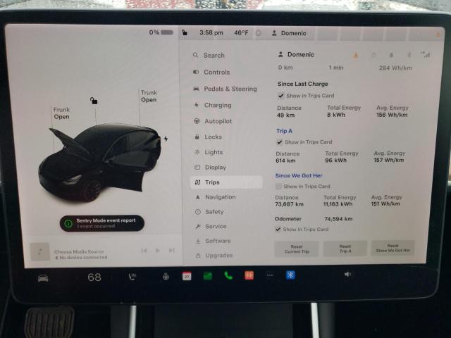 5YJYGDED8MF121089 | 2021 TESLA MODEL Y